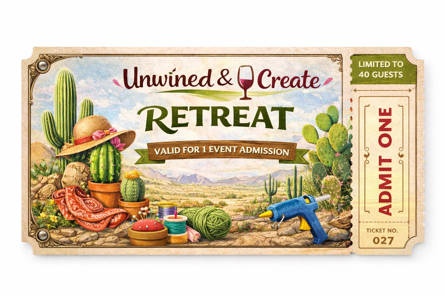 Craft Retreat Ticket